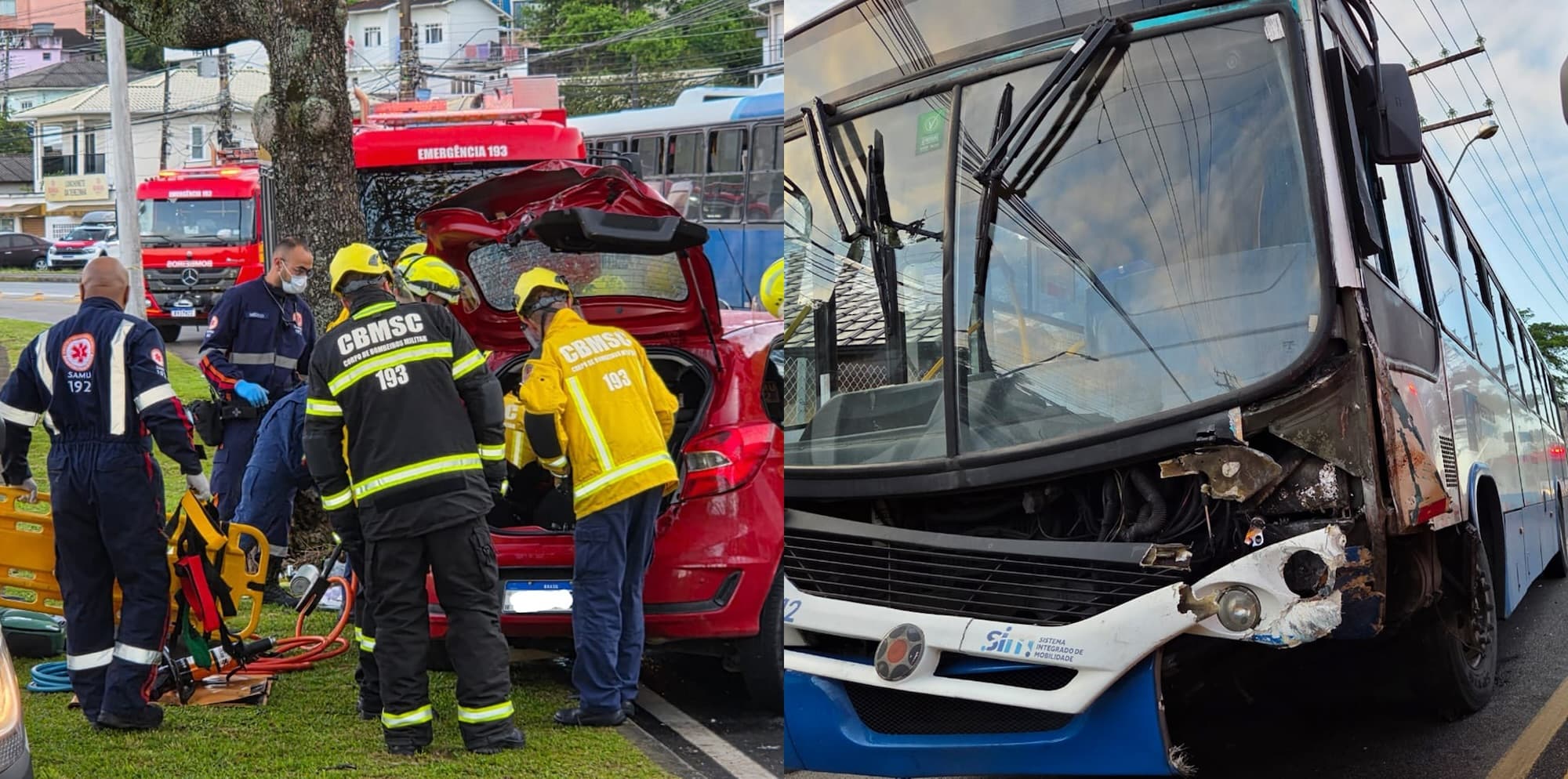 Acidente grave em Florianópolis deixa dois mortos e uma mulher ferida 