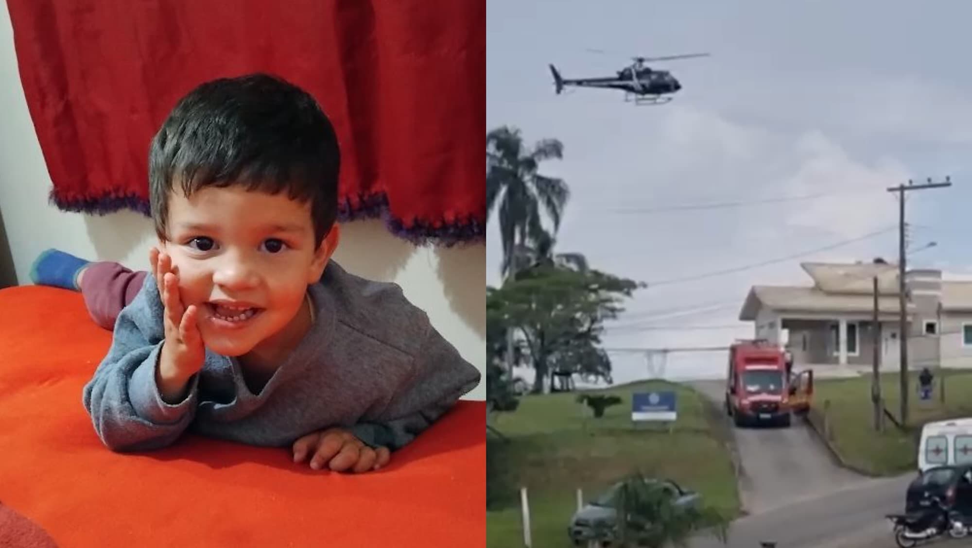 Afogamento em piscina termina em morte de criança mesmo após esforços dos bombeiros em SC