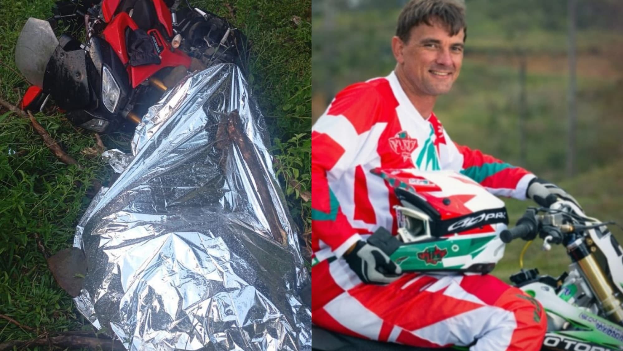Lenda do motocross brasileiro morre em grave acidente na SC-305
