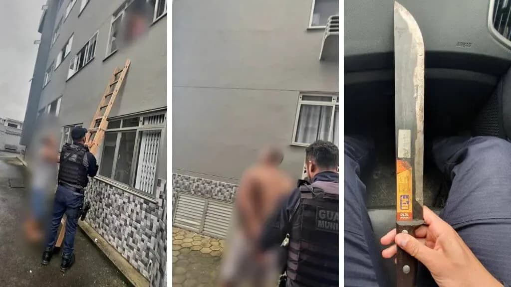 Grávida tenta se jogar do 9º andar para fugir de agressões do companheiro