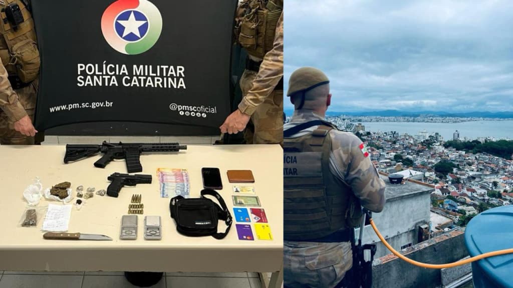 PMSC mata traficante e apreende fuzil em operações em Florianópolis e Palhoça
