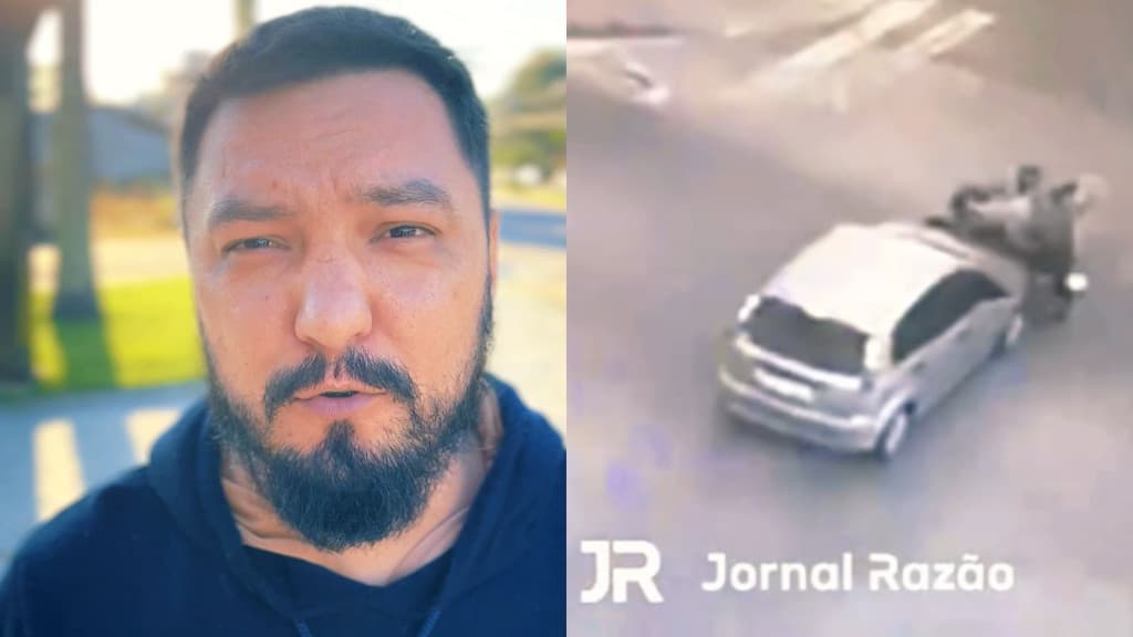 Motorista avança na preferencial e atinge motoboy gravemente em cruzamento de Tijucas