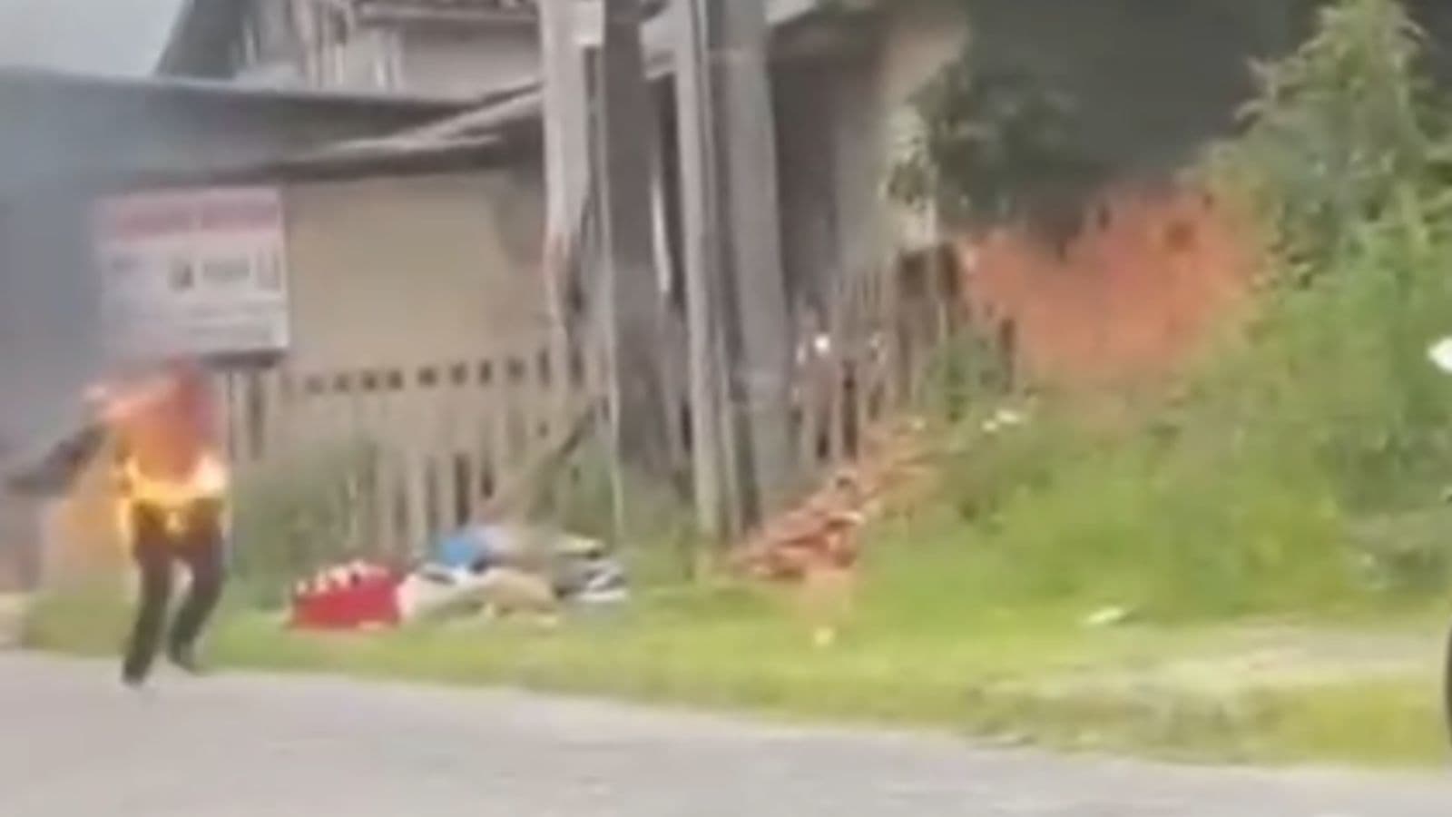 Homem tem corpo incendiado após briga em residencial de Santa Catarina