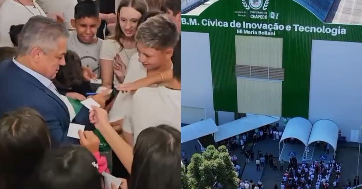 Chapecó faz história e inaugura escola pública com estrutura de universidade
