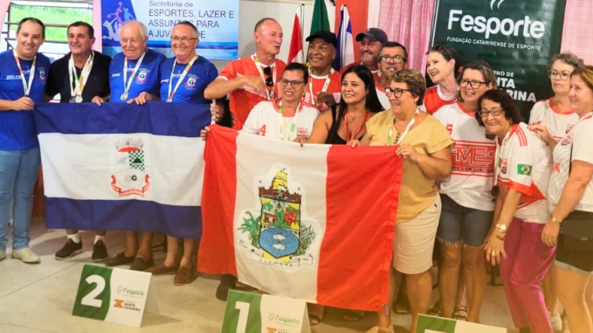Tijucas conquista dois ouros nos Jogos da Terceira Idade em Guabiruba