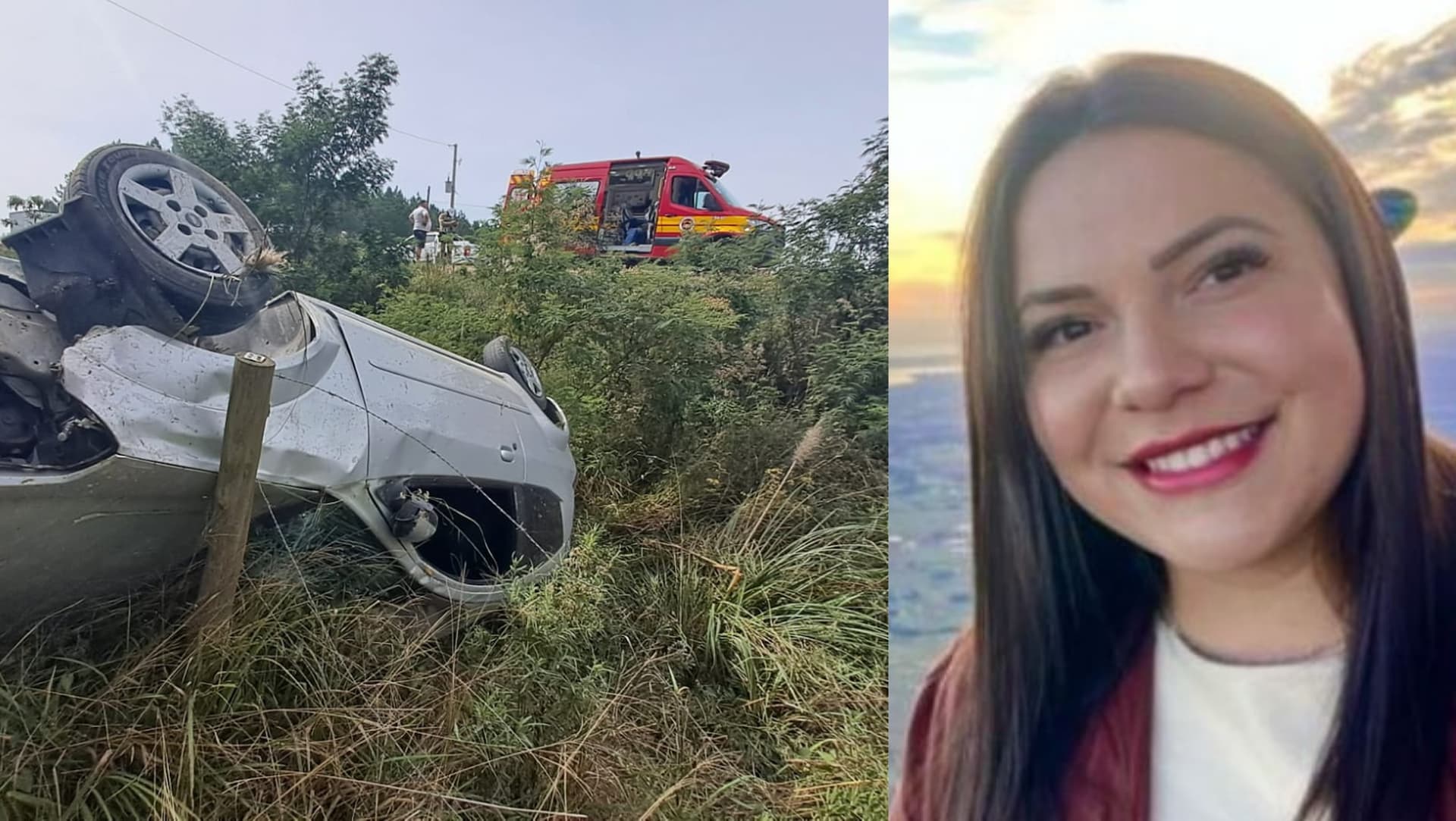 Mulher morre após capotar carro durante ultrapassagem na SC-114