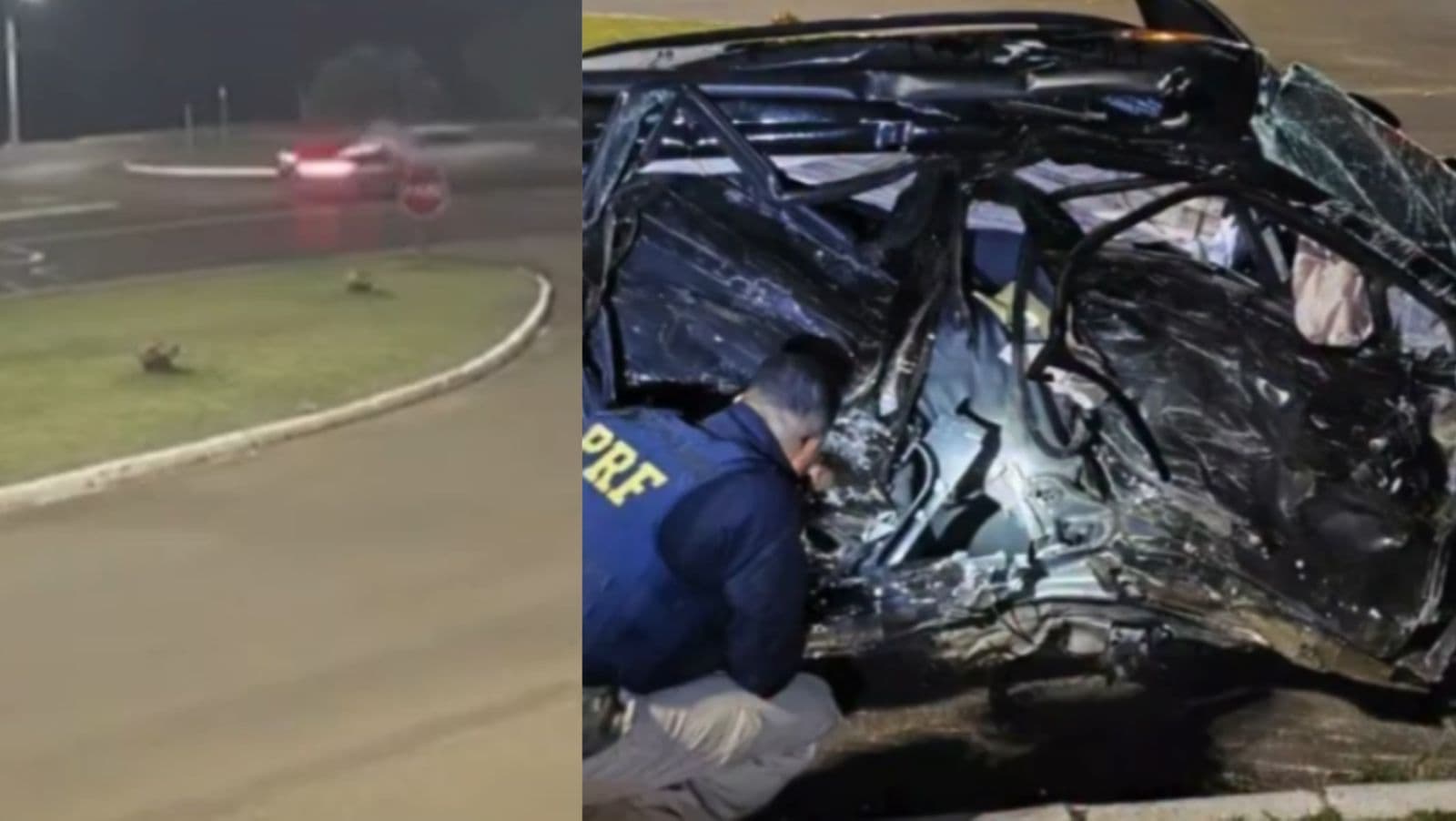 “Sorte ou azar?”: motorista sofre grave acidente em SC bem ao lado de ambulância dos bombeiros