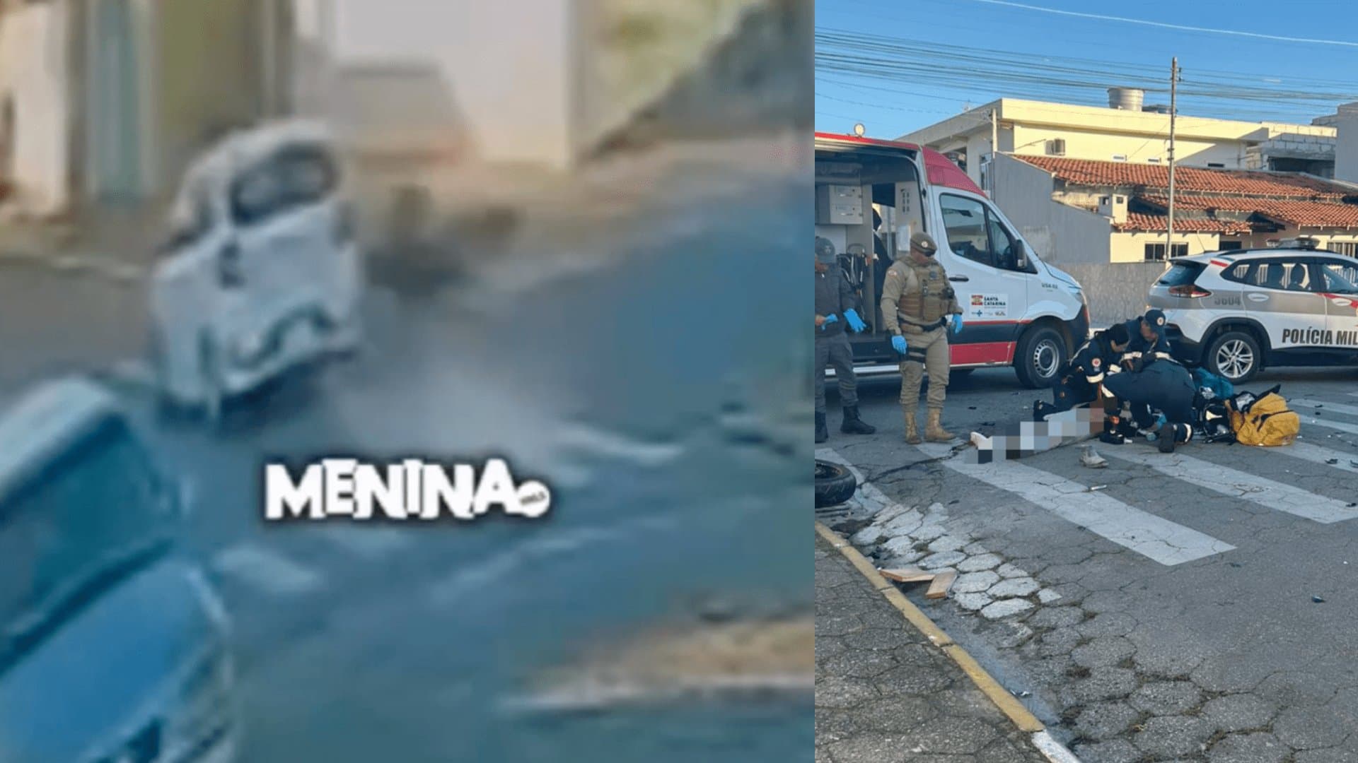 Flagrante de acidente mortal em Itajaí divide opiniões: “de quem foi a culpa?”