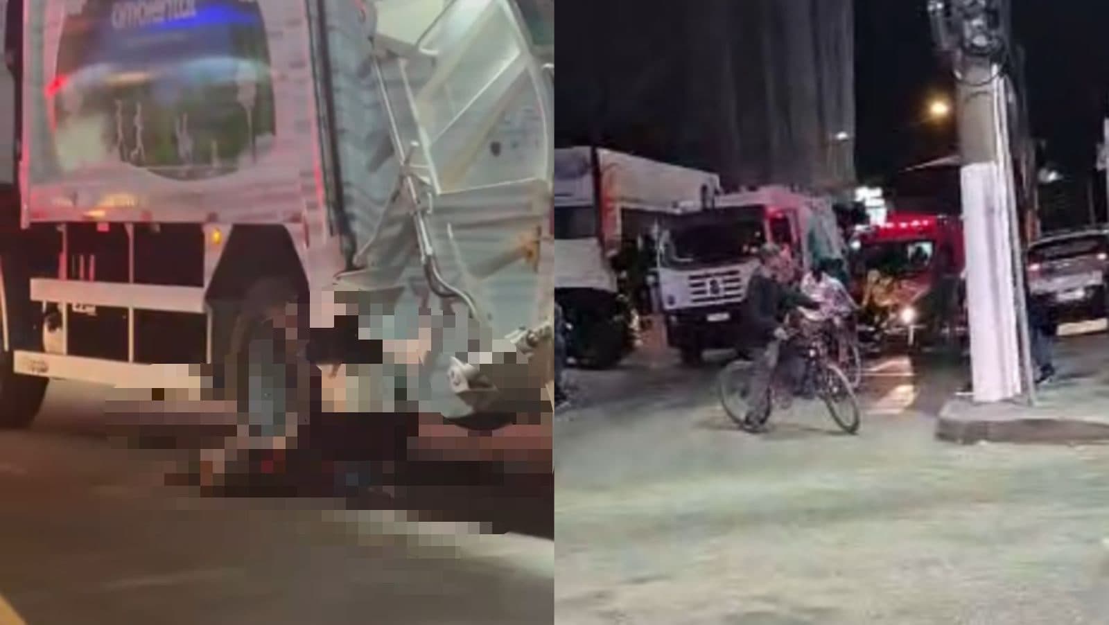 URGENTE: Homem morre atropelado por caminhão do lixo em Itapema