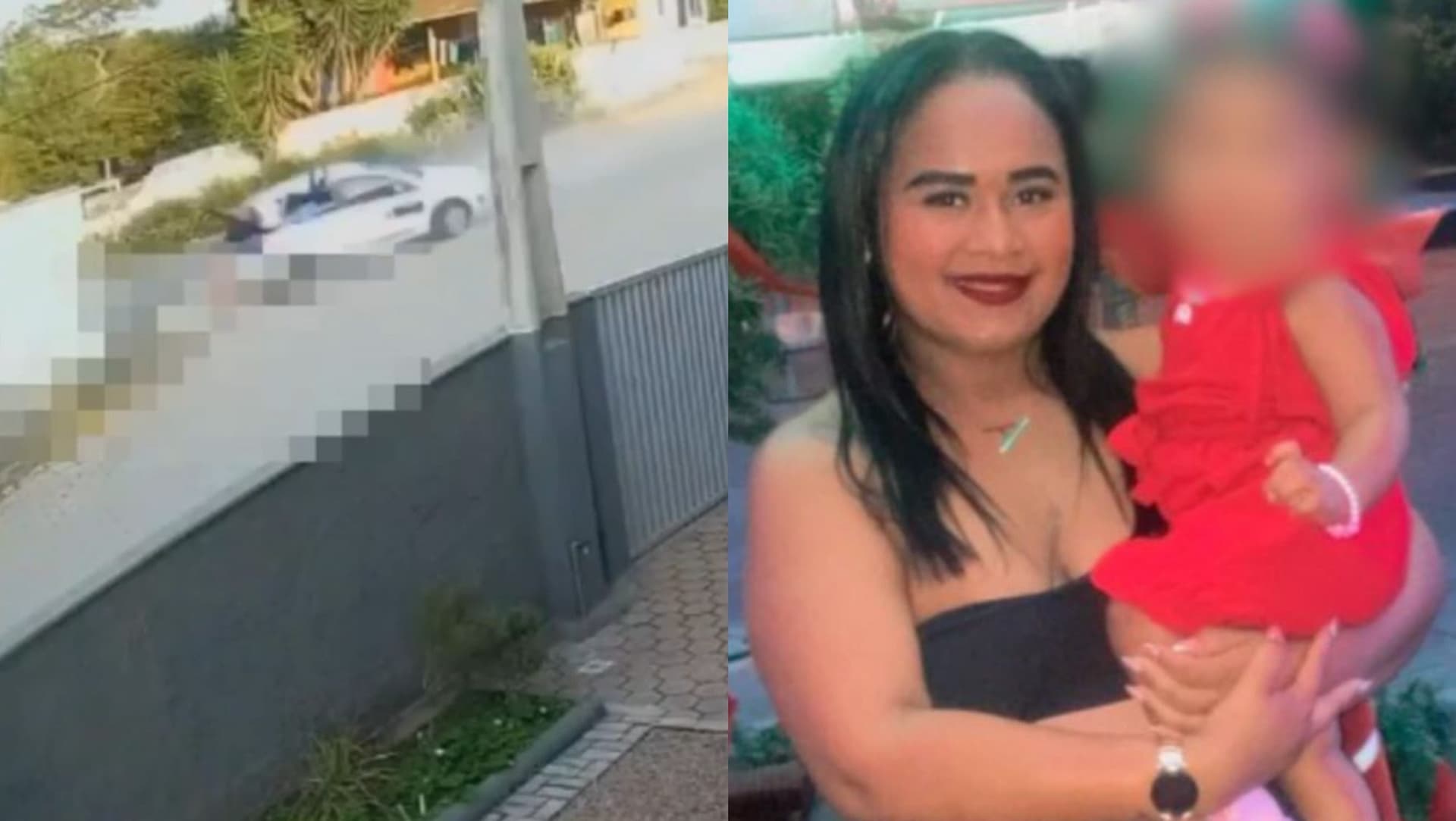 Imagens mostram momento em que mãe é atropelada e morre protegendo bebê de colo em SC