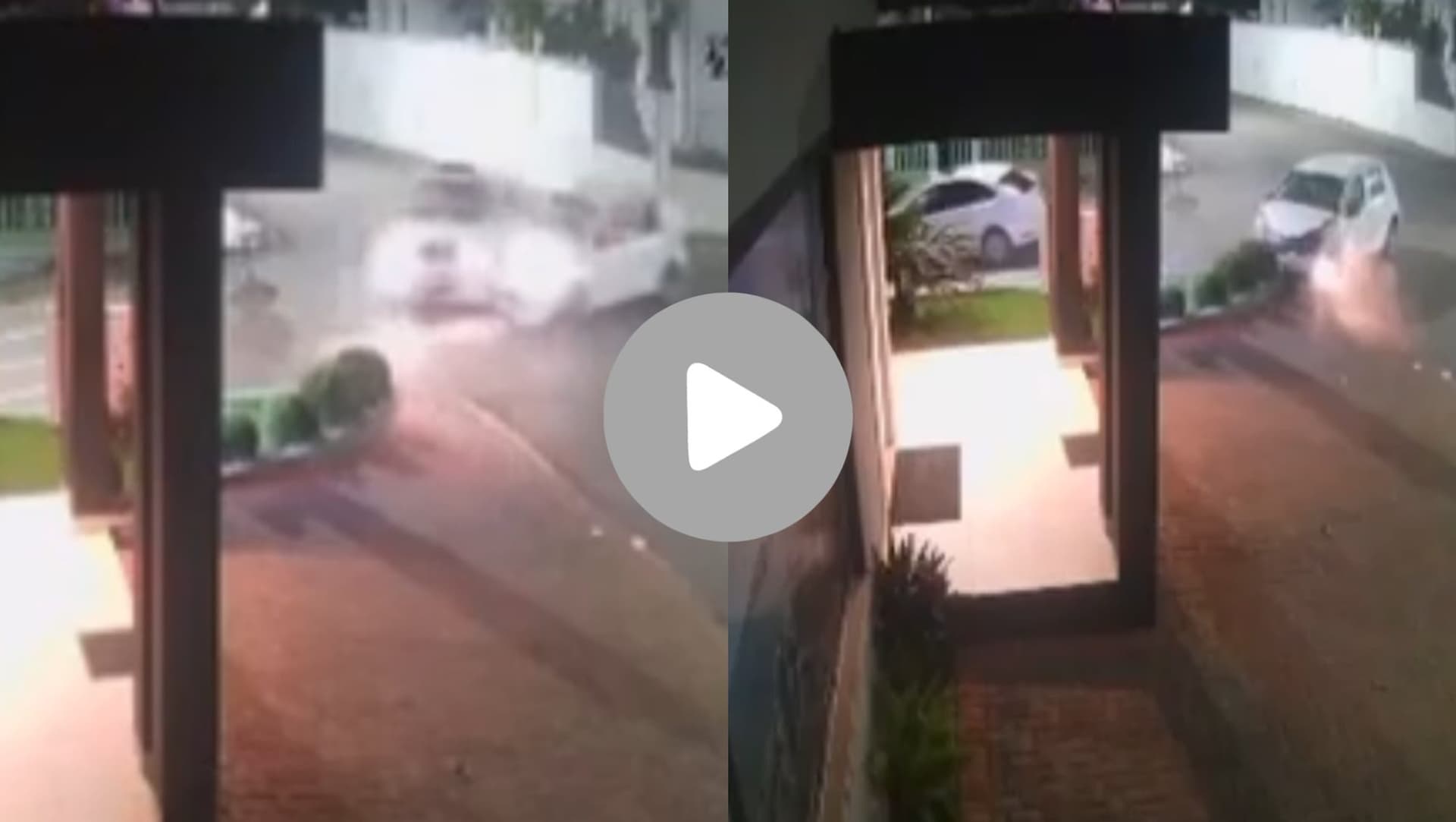 Câmera flagra “porradaço” na madrugada em cruzamento de São João Batista