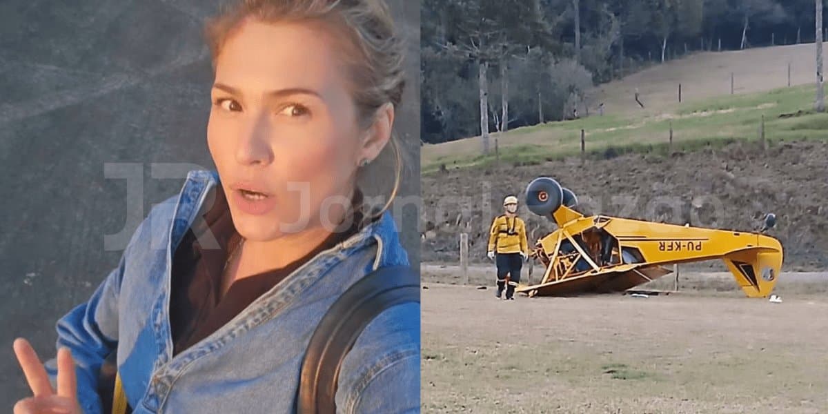 Lívia Andrade tranquiliza fãs após queda de avião em SC: “teve um negocinho aqui perto”