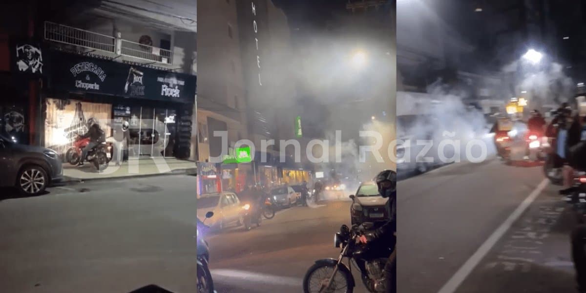 Entregador é agredido e motoboys tocam o “terror” no centro de Balneário Camboriú