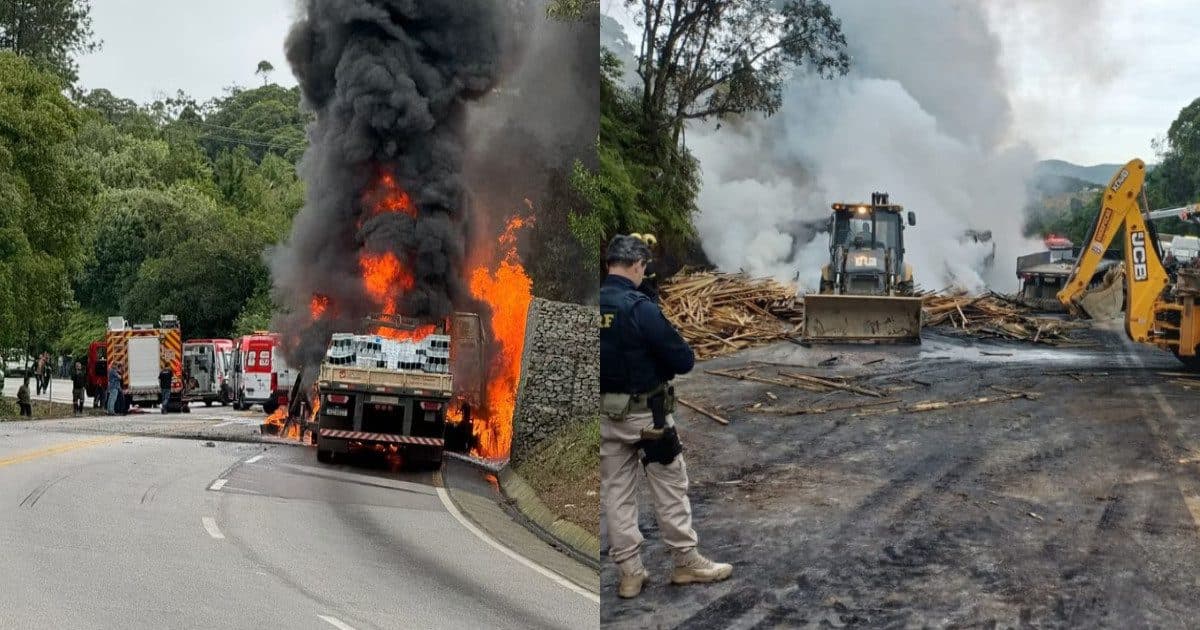 URGENTE: Carro esmagado é encontrado na cena de tragédia na Grande Florianópolis