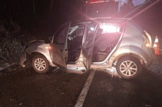 Jovem morre e três familiares ficam feridos em acidente na SC-350