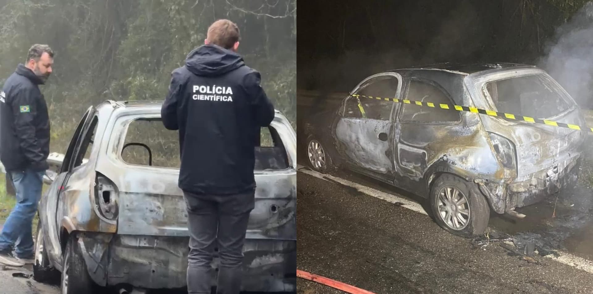 Homem é achado morto e carbonizado após carro pegar fogo na BR-116