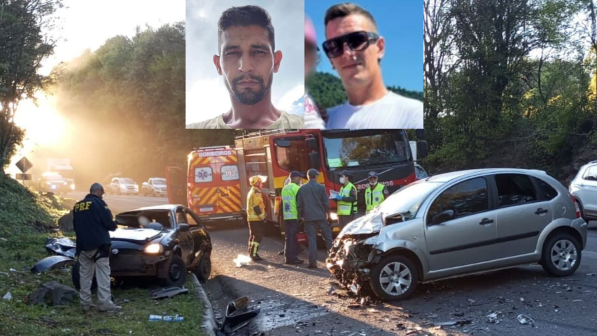 Identificadas as vítimas de grave acidente entre veículos na BR-282
