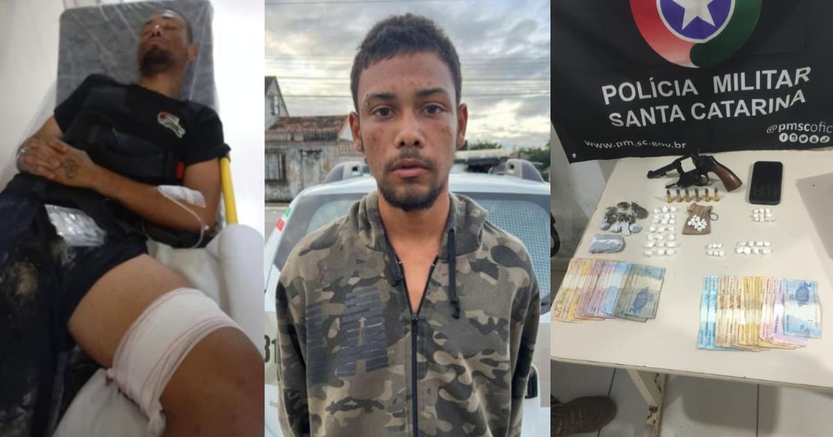 Criminoso é baleado pela PM em Tijucas durante operação no “Casarão”