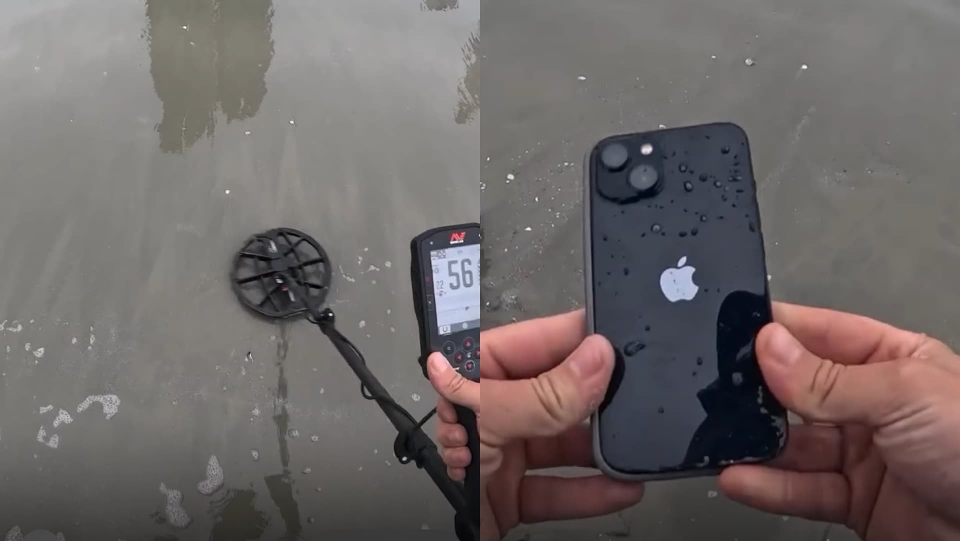 “Caçador de tesouros” encontra iPhone no mar de Balneário Camboriú e devolve após rastrear dona por Pix