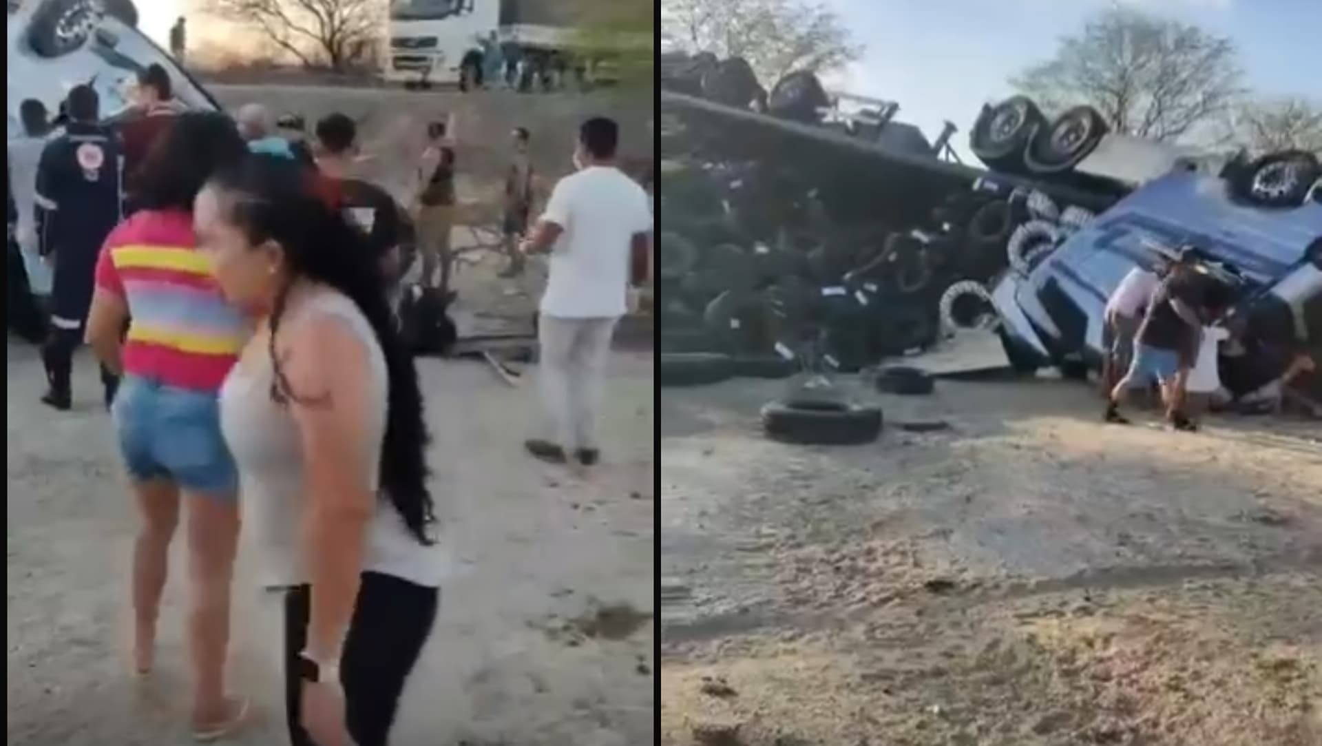 Criança de 2 anos morre e caminhoneiro de Tijucas escapa com vida em acidente na Bahia
