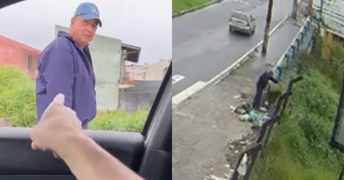 “Não era eu”: vice-prefeito flagra morador jogando lixo no meio da rua em São José