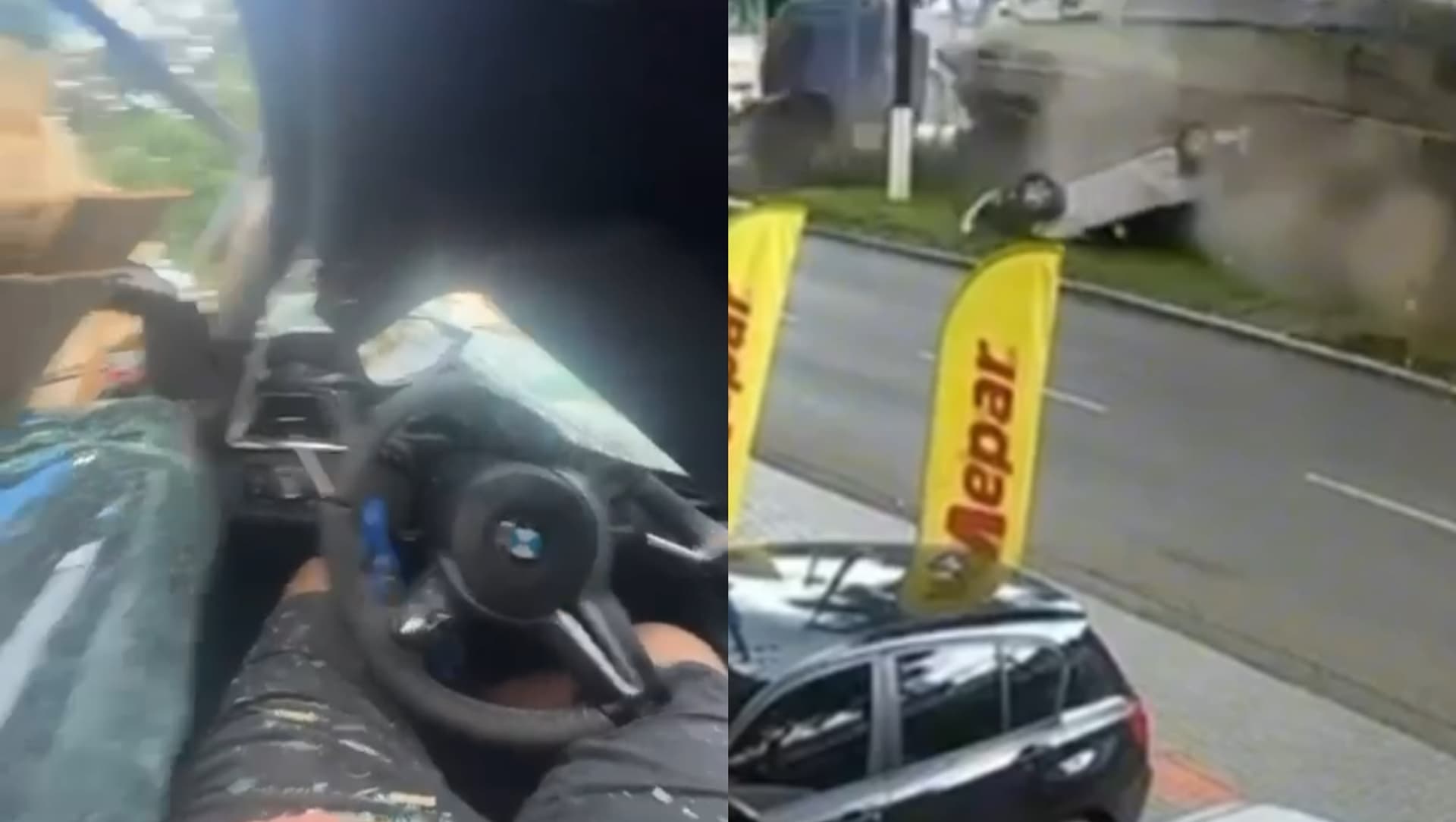 “Amor do céu!”: motorista desabafa após sobreviver a acidente assustador em SC