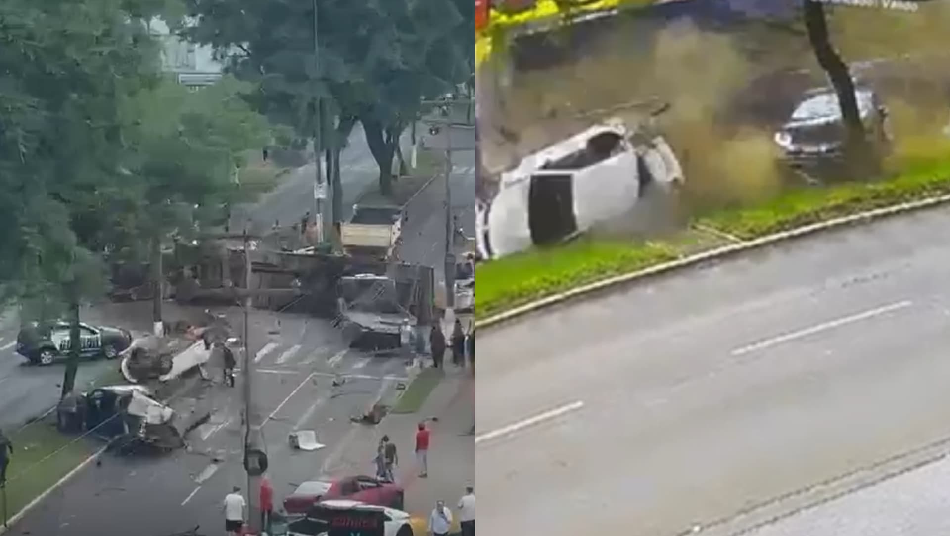 URGENTE: Caminhão carregado provoca gravíssimo acidente em SC e imagens chocam