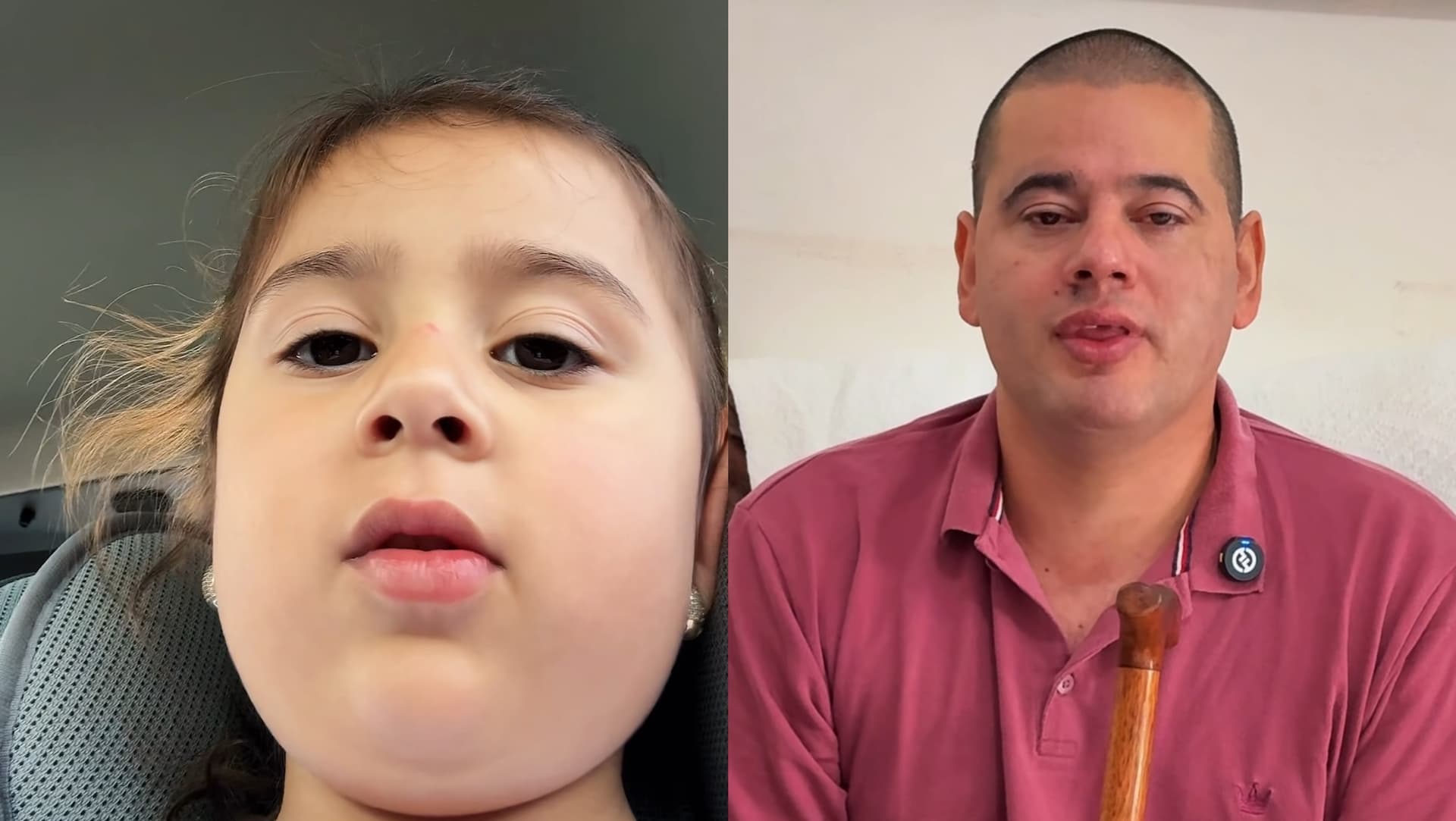 “Ele vai conseguir”: menina pede R$ 100 mil para salvar funcionário do pai com tumor na cabeça em SC