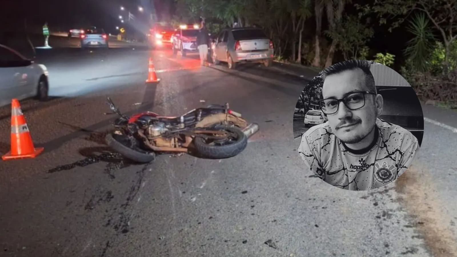 Identificado motociclista que morreu no hospital após ser arremessado em colisão frontal em SC