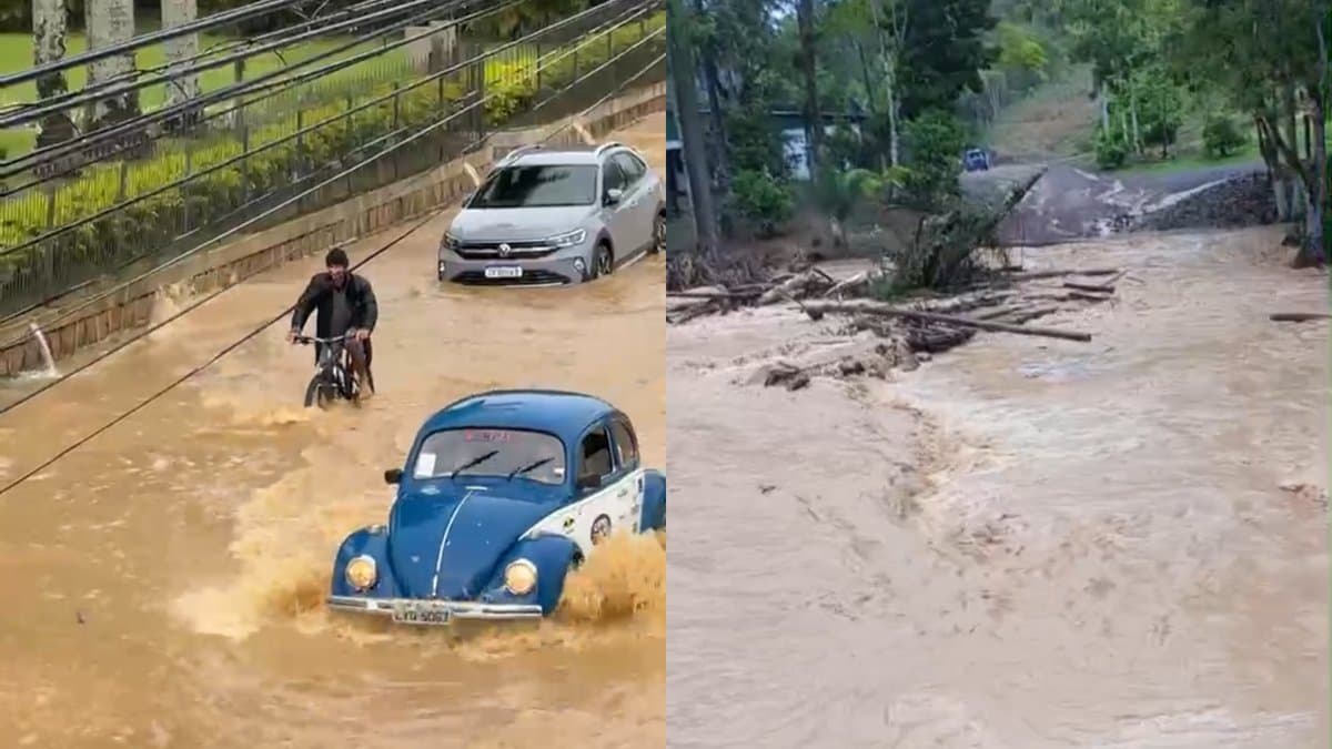 “Meu Deus, foi a ponte!”: enxurrada provoca destruição e preocupa moradores no Vale do Itajaí