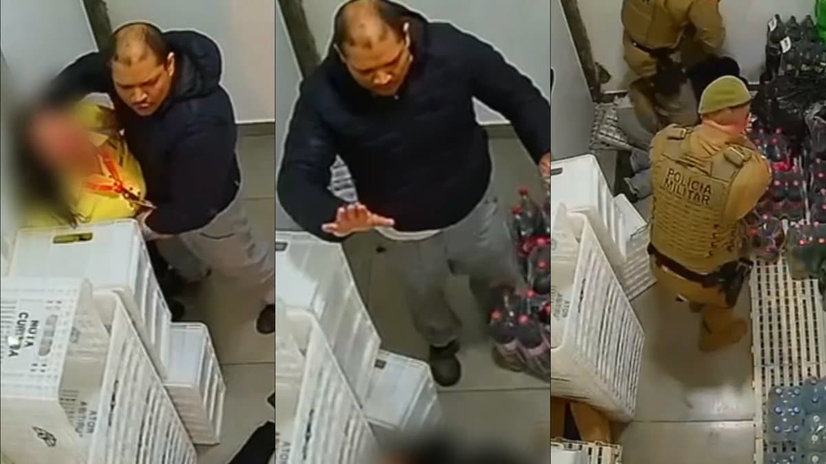 Homem mantém ex-companheira refém no depósito de conveniência de posto em Blumenau e policiais militares o dominam