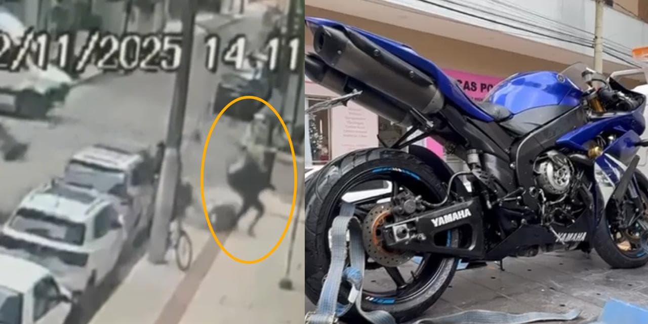 “Atravessou voando”: moto de alta cilindrada atinge motoboys em Itapema