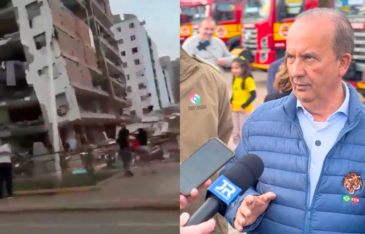 Jorginho Mello coloca Bombeiros de SC à disposição da Venezuela após terremoto que já deixou 164 mortos