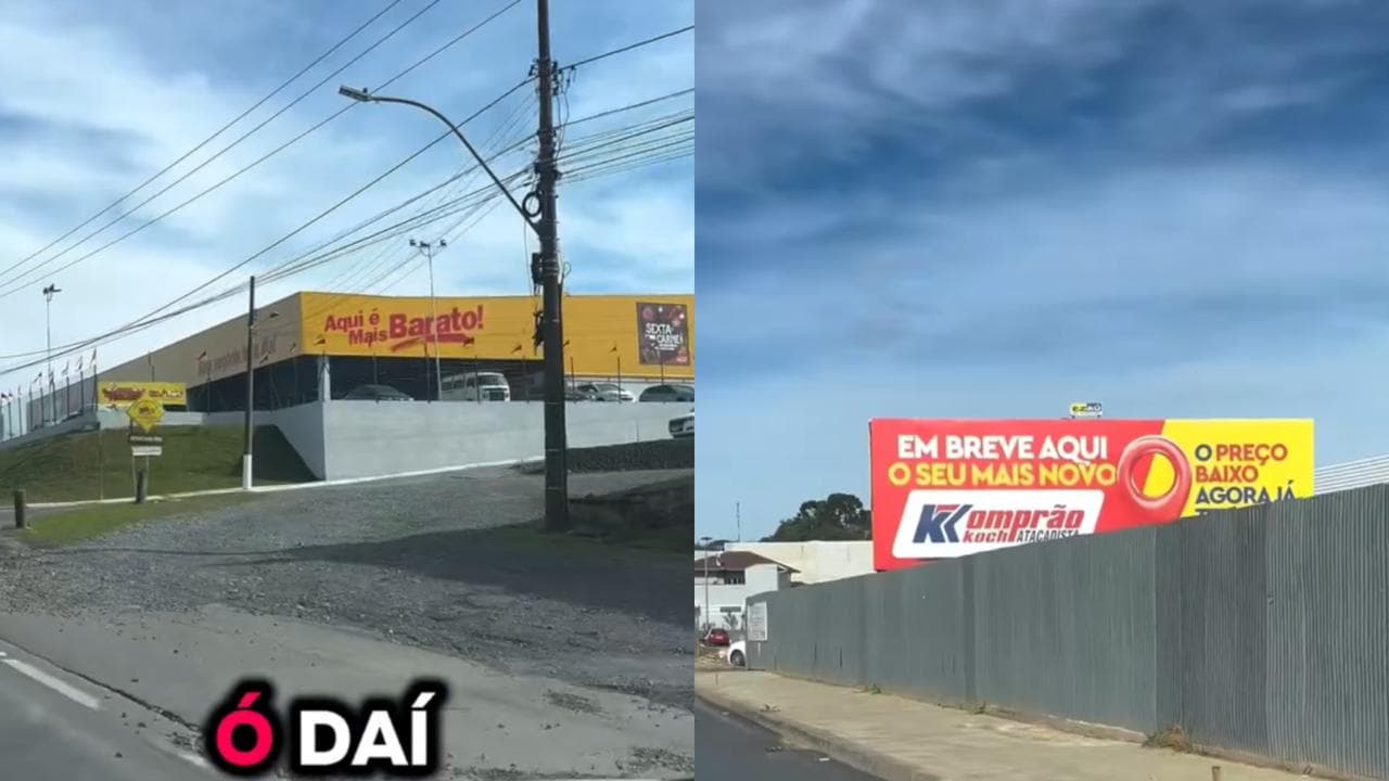 Vídeo viraliza e mostra por que cidade de SC já é conhecida como a “terra dos supermercados”