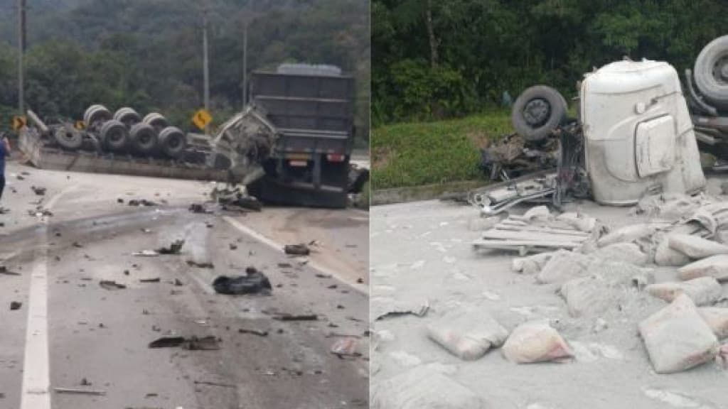 Acidente em rodovia que liga Paraná ao Norte de SC provoca congestionamento