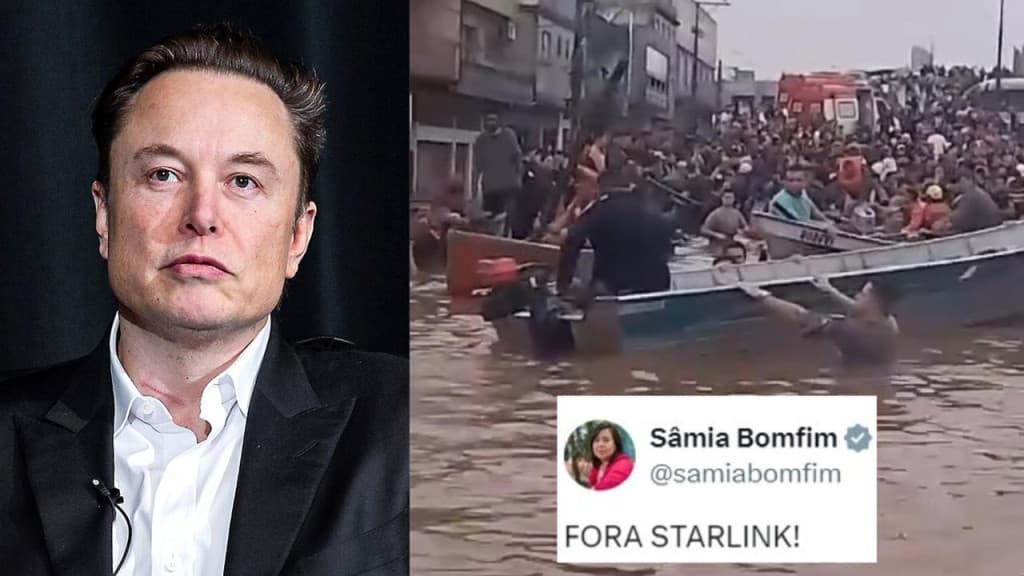 Starlink de Elon Musk salva vidas no RS, mas PSOL quer banir do Brasil