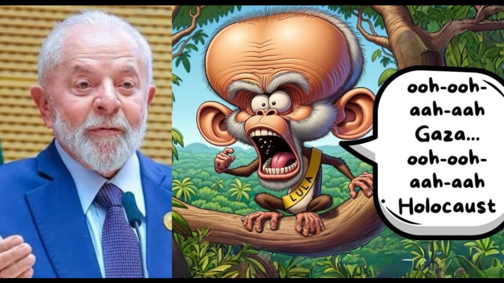 Charge que retrata Lula como um chimpanzé em discurso contra Israel provoca polêmica