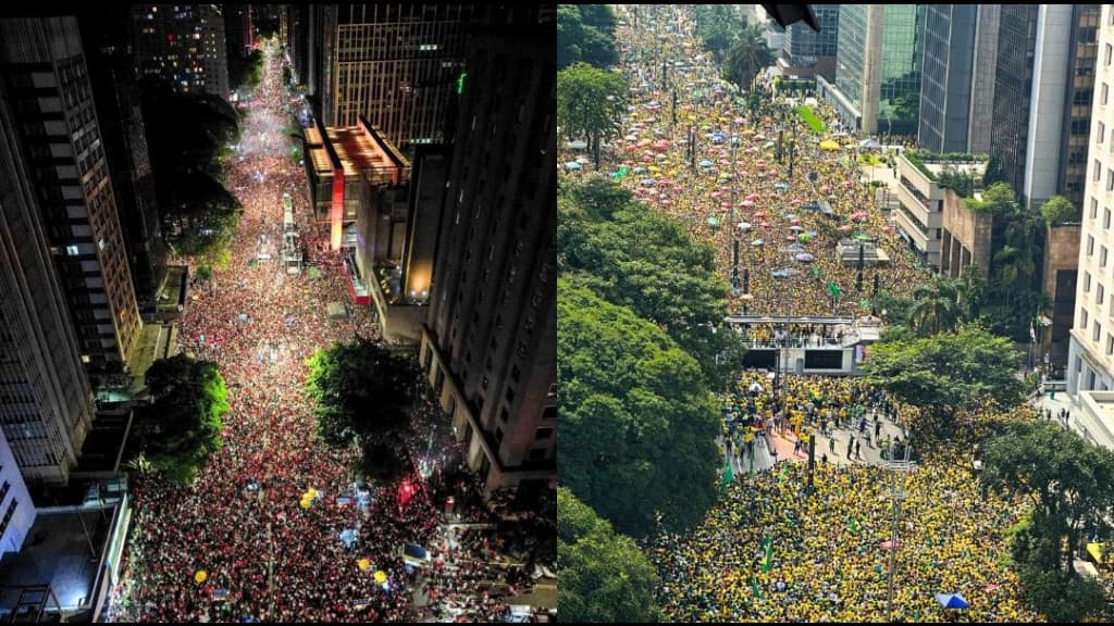 “Festa da Vitória” de Lula teve 1.200% menos pessoas do que manifestação de Bolsonaro