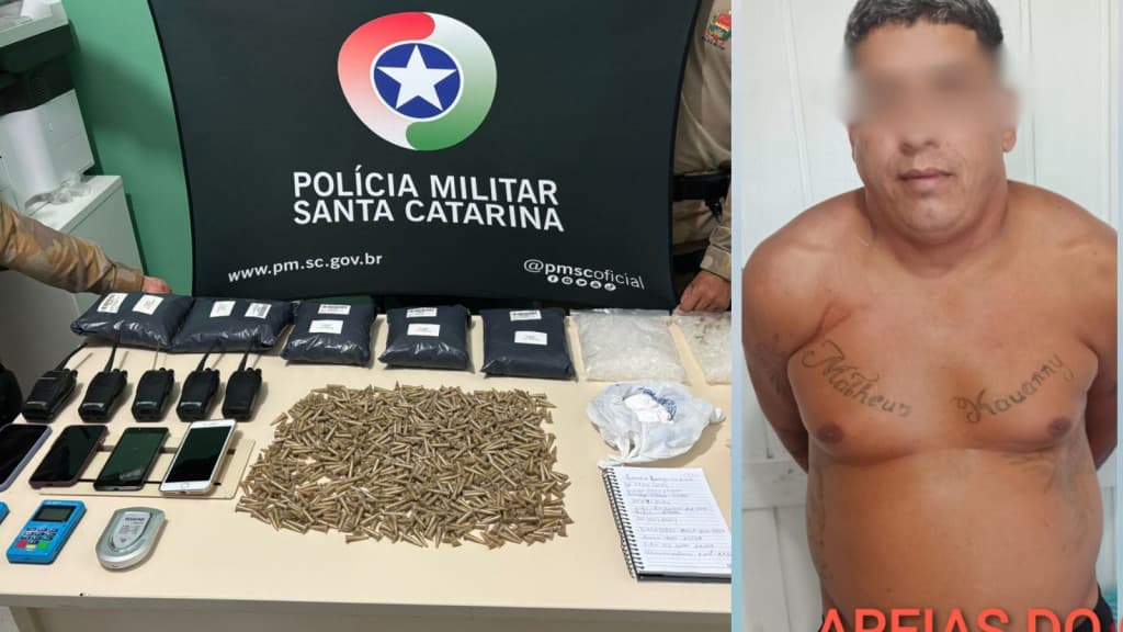 “Chefão” do PGC é preso pela PM em Governador Celso Ramos