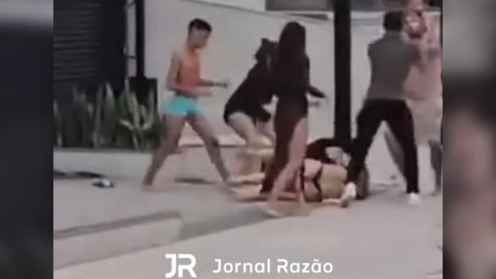 Domingo em Florianópolis amanhece com pancadaria no meio da rua, em Jurerê