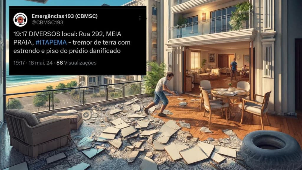 Terremoto em Itapema? Ocorrência assusta e chama a atenção de moradores