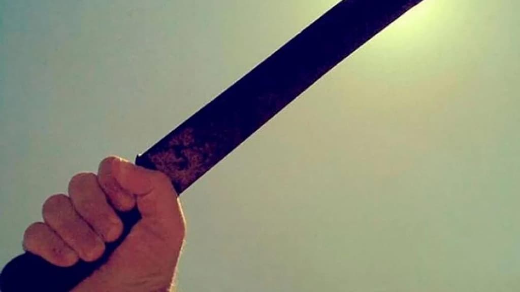 Jovem agride padrasto com golpe de facão na cabeça para defender mãe