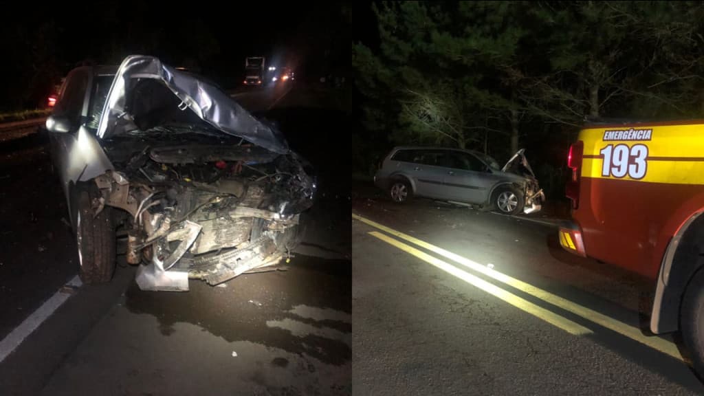 Colisão frontal na BR-470, em SC, provoca duas mortes e deixa múltiplos feridos