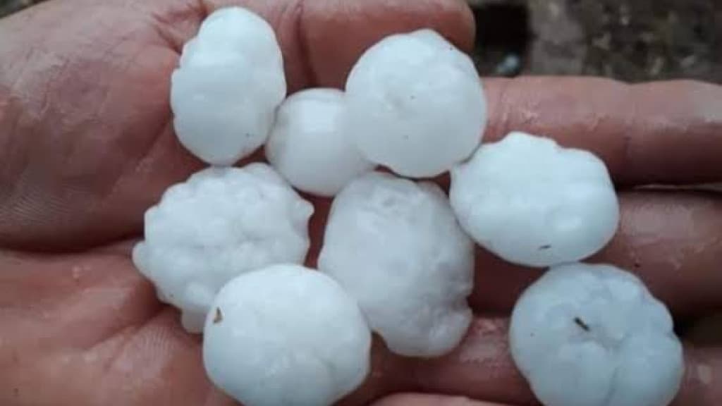 SC enfrenta granizo e riscos de temporais nesta quinta (20)