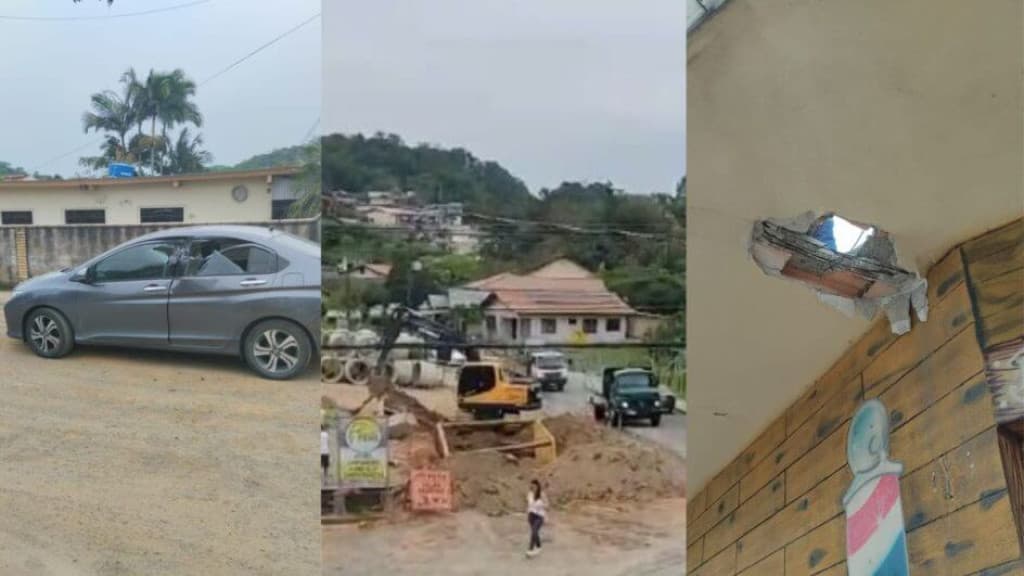 Explosão em obra deixa trabalhador ferido e quebra vidros de veículos