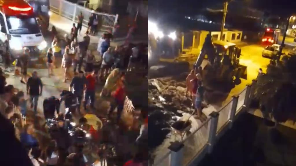 Trabalhadores são resgatados após 3h soterrados em obra de Penha
