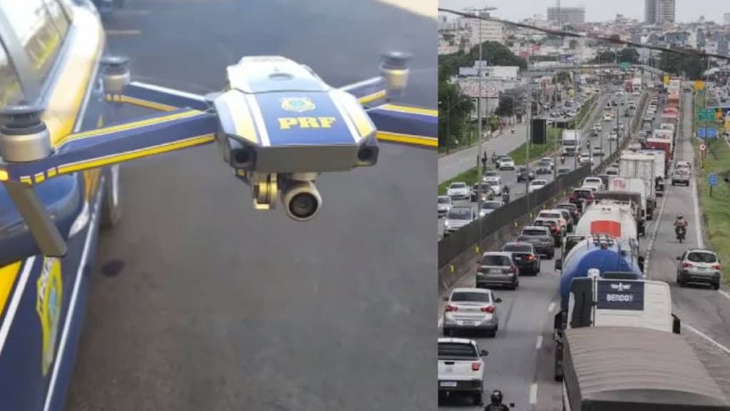 De olho no céu: PRF vai usar drones para fiscalizar e multar motoristas na BR-101