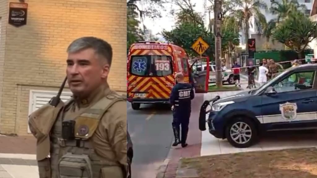 “Deus botou a mão nele”, diz policial após menino de 11 anos cair do 7º andar em SC
