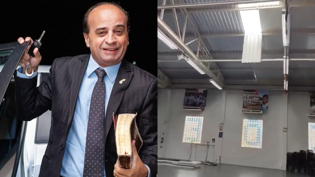 Pastor sofreu queda de quase 10 metros de telhado no pavilhão dos Gideões em Camboriú