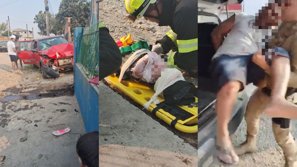 Bebês escapam por pouco da morte após violento atropelamento em SC